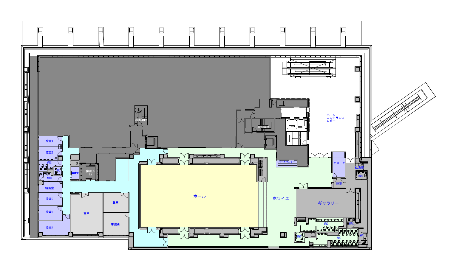 ホールフロアーレイアウト